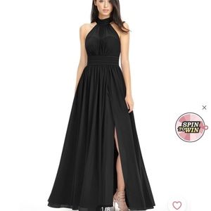 Azazie Iman Dress Black